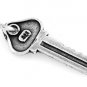 STERLING SILVER KEY TO SUCCESS KEY CHARM/PENDANT
