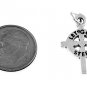 STERLING SILVER LET GOD STEER CROSS CHARM/PENDANT