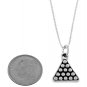 STERLING SILVER RACK OF POOL BALLS / BILLIARD BALLS CHARM With 16 inch BOX CHAIN NECKLACE