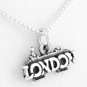 STERLING SILVER LONDON BRIDGE CHARM W/ 16" BOX CHAIN