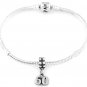 STERLING SILVER DANGLING NUMBER 60 EUROPEAN BEAD