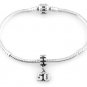 STERLING SILVER DANGLING NUMBER 50 EUROPEAN BEAD