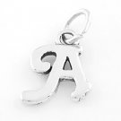 STERLING SILVER FANCY LETTER A CHARM/PENDANT