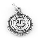 STERLING SILVER ARMOR OF GOD SHIELD OF FAITH CHARM/PENDANT