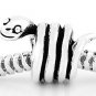 STERLING SILVER 3D SMILING SNAKE EUROPEAN BEAD