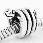 STERLING SILVER 3D SMILING SNAKE EUROPEAN BEAD