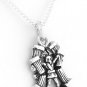 STERLING SILVER HERCULES CHARM W/ 16" BOX CHAIN
