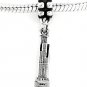 SILVER DANGLE 3D CHICAGO SEARS TOWER EUROPEAN BEAD