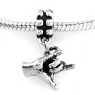 SILVER DANGLE 3D I LOVE YOU HAND SIGN EUROPEAN BEAD