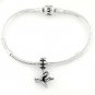 SILVER DANGLE 3D I LOVE YOU HAND SIGN EUROPEAN BEAD