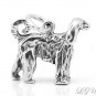 STERLING SILVER AFGHAN HOUND 3D CHARM/PENDANT