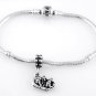 STERLING SILVER DANGLING RIVER RAFTING EUROPEAN BEAD