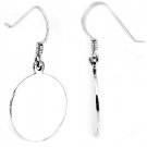 STERLING SILVER CIRCLE DANGLE EARRINGS