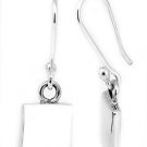 STERLING SILVER SQUARE DANGLE EARRINGS