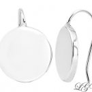 STERLING SILVER ENGRAVABLE HOOK EARRINGS