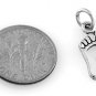STERLING SILVER FOOTPRINT FRAME CHARM