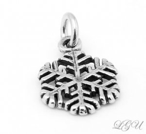 STERLING SILVER SNOWFLAKE CHARM/PENDANT