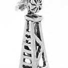 STERLING SILVER WIND MILL/PUMP CHARM/PENDANT