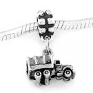 SILVER DANGLE SMALL MILITARY CARGO EUROPEAN BEAD