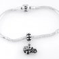 SILVER DANGLE SMALL MILITARY CARGO EUROPEAN BEAD