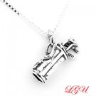 STERLING SILVER GOLF CLUB & 18" BOX CHAIN