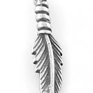STERLING SILVER FEATHER CHARM/PENDANT