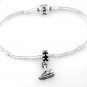 STERLING SILVER DANGLE TENNIS SHOE EUROPEAN BEAD