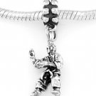 STERLING SILVER DANGLE TAE KWON DO INSTRUCTOR  EUROPEAN BEAD