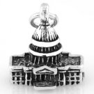 STERLING SILVER 3D CAPITOL BUILDING CHARM/PENDANT