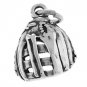 STERLING SILVER 3D BASEBALL/ SOFTBALL GLOVE MITT CHARM