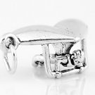 STERLING SILVER HANG GLIDER 3D HANGING GLIDING CHARM/PENDANT