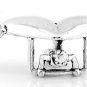 STERLING SILVER HANG GLIDER 3D HANGING GLIDING CHARM/PENDANT