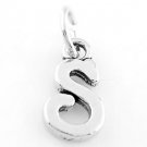 STERLING SILVER FANCY LETTER S CHARM/PENDANT