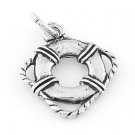 STERLING SILVER LIFE PRESERVER RING CHARM/PENDANT