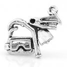 SILVER SILVER SCUBA DIVING FLIPPER MASK SNORKELING CHARM