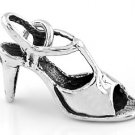 STERLING SILVER 3D HIGH HEEL SHOE CHARM/PENDANT