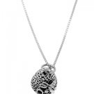 STERLING SILVER BEEHIVE /  BEEHOUSE CHARM WITH 16 INCH BOX CHAIN NECKLACE