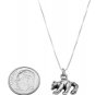 STERLING SILVER LONG TAIL RACCOON CHARM WITH 16 inch BOX CHAIN NECKLACE