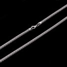 STERLING SILVER ITALY POPCORN STYLE NECKLACE 16" 4 mm