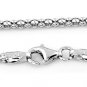STERLING SILVER ITALY POPCORN STYLE NECKLACE 16" 4 mm