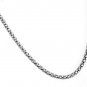 STERLING SILVER ITALY POPCORN STYLE NECKLACE 16" 4 mm