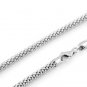 STERLING SILVER ITALY POPCORN STYLE NECKLACE 16" 4 mm