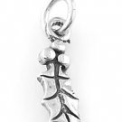 STERLING SILVER HOLLY CHARM/PENDANT
