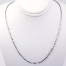 STERLING SILVER 1.5MM ITALIAN MARGHERITA NECKLACE 16"
