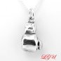 STERLING SILVER BOXING GLOVE 3D CHARM and 20" NECKLACE