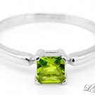 STERLING SILVER AUGUST BIRTHSTONE CZ CHILD RING SZ 3