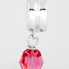 STERLING SILVER DANGLING OCTOBER BIRTHSTONE EUROPEAN BEAD