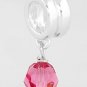 STERLING SILVER DANGLING OCTOBER BIRTHSTONE EUROPEAN BEAD