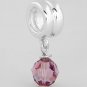 STERLING SILVER DANGLING JUNE BIRTHSTONE EUROPEAN BEAD