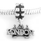 STERLING SILVER DANGLE LONDON BRIDGE EUROPEAN BEAD